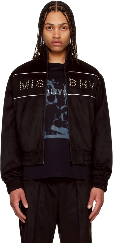 MISBHV 黑色 Star Faux Suede 运动夹克