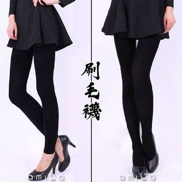 AMICA~韓國 QDA 刷毛襪(黑色)1件入 款式可選