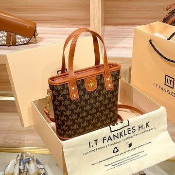 香港真皮女包托特包女真皮菜籃子小包單肩斜挎包2025冬季新款潮