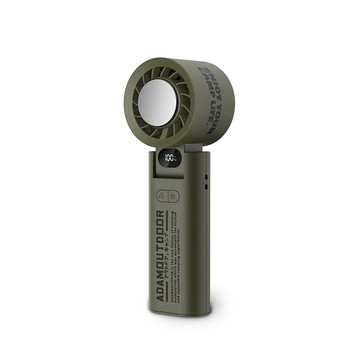 USB風扇 ADFN-HTF500 隨身掛繩機能冰鎮風扇 軍綠色