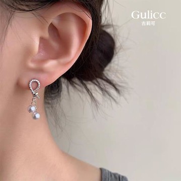 【Gulicc】古莉可 氣質清新簡約珍珠耳環(飾品 耳飾 耳釘 珍珠 耳環 耳墜 情人節 母親節 七夕 生日禮物)