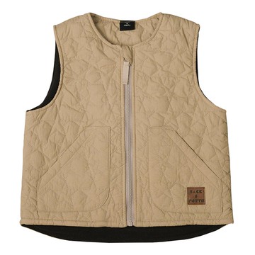 akachan honpo - 鋪棉背心.-淺卡其色