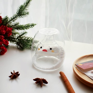 【好玻GOODGLAS】聖誕老人雙層玻璃杯180ml ✦雙12慶/指定商品單件12% off✦