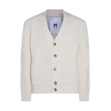 Pt Torino - Beige Wool Blend Cardigan