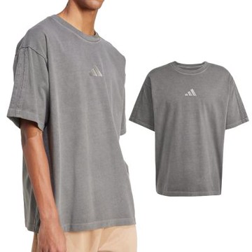 Adidas M A SZN W T 男款 灰色 棉質 水洗 運動 休閒 短袖 JN0611