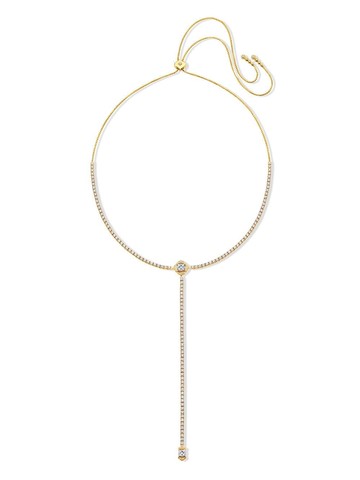 Sara Weinstock - 18kt yellow gold Leela bolo lariat necklace - women - 18kt Yellow Gold/Diamond - One Size