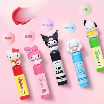 520告白禮物【Sanrion三麗鷗】大頭公仔護唇膏 韓國正版限定 口唇修護膏 潤唇 乳木果油滋養修護 嘴巴保養唇膜 無香味嘴唇保養品補水保濕 214情人節送禮 女生送禮 摩羯座生日禮物