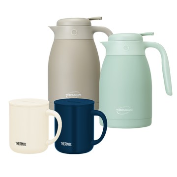 【THERMOS膳魔師】保溫杯450ml+【THERMOcafe' 凱菲】保溫壺1500ml優惠組