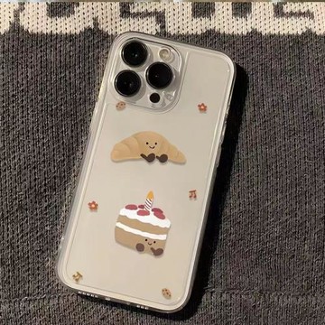 適用于蘋果iPhone16手機殼保護套12mini透明蛋糕女15全包xs全包se3防摔7/8plus新款14promax13創意XR外殼