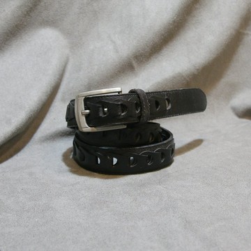 Back to Green-經典復古腰帶 黑 排列半立體 yi-11//vintage belt