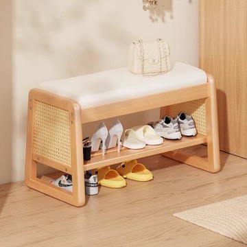 日式換鞋凳家用門口簡易軟墊穿鞋凳鞋子收納可坐鞋柜2025新款爆款