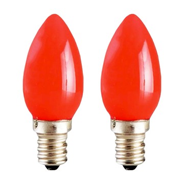 Combo 康寶 1W 紅殼燈泡 LED神明燈 E12 110/220VAC 適用於各類拜佛燈、神桌燈、蓮花燈、小夜燈  紅光/黃光  2個