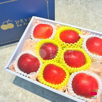 舒果 紐西蘭Dazzle蘋果禮盒+提袋 (8顆/約1.7kg/中秋禮盒)