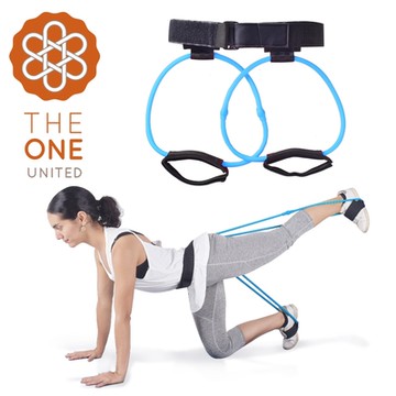 The One 翹臀神器 瑜珈拉力繩 阻力帶 拉力帶-30磅(藍色)