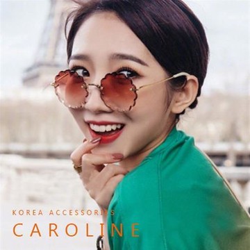 《Caroline》韓系質感熱門款網紅潮流海洋片太陽眼鏡72351