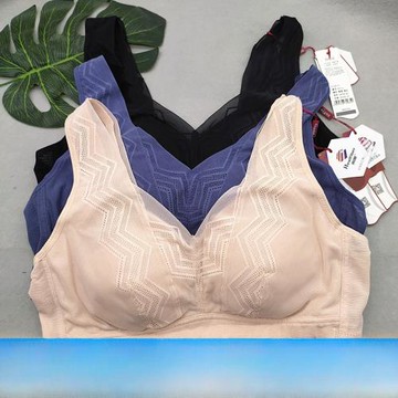鳳起秀美無鋼圈石墨烯舒適側收文胸薄款透氣運動睡眠養護內衣0114