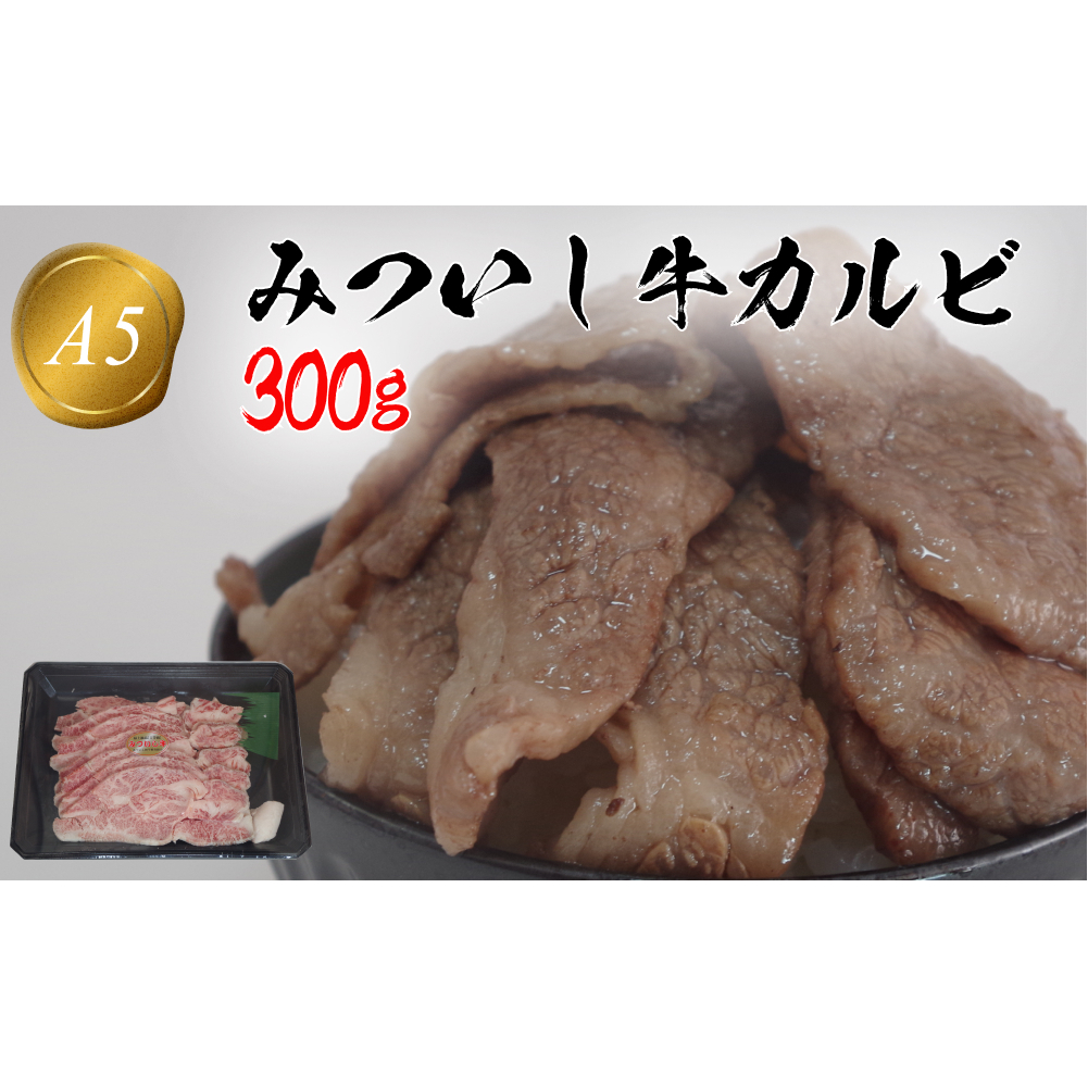 北海道産 黒毛和牛 みついし牛 A5 カルビ 300g