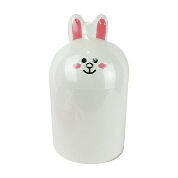 【震撼精品百貨】LINE FRIENDS 兔兔 塑膠桌上型垃圾桶(22CM)*00225 震撼日式精品百貨