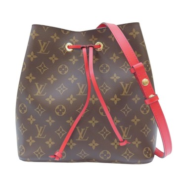 【二手名牌BRAND OFF】LOUIS VUITTON LV 路易威登 棕色 原花 帆布 NeoNoe MM 肩背包 水桶包 M44021