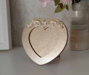 相框 心型金色小相框 結婚禮物 迷你相框