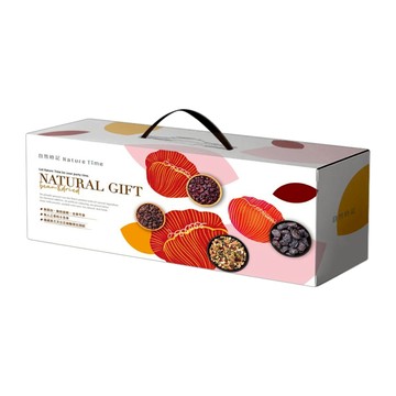 Nature Time 自然時記 生機果乾禮盒 無籽葡萄乾 375g + 蔓越莓乾 380g + 綜合堅果 300g  1盒