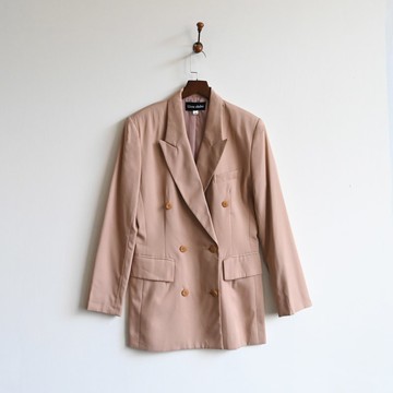 【蛋植物古著】秋葉風景劍領古著西裝外套