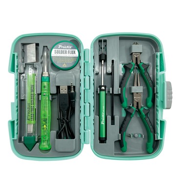 【Pro'sKit 寶工】PK-324 便攜式焊接9件工具組