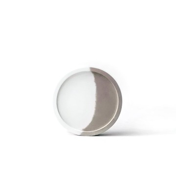 (現貨) 奶茶系列 | 迷你小圓形雙色水泥底盤 適合小水泥盆器