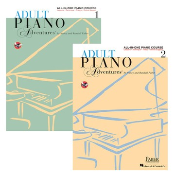 【599免運費】芬貝爾 成人教本 Adult Piano Adventures All-in-One 1~2 / 共2冊