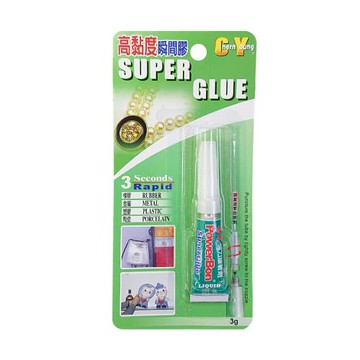 【辰揚】0121高黏度 瞬間膠 3g 1入(3秒膠)