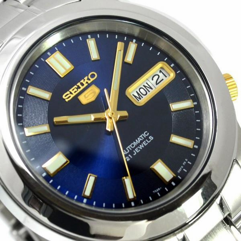 セイコー5 海外モデル 逆輸入 SEIKO5 腕時計 メンズ ネイビー