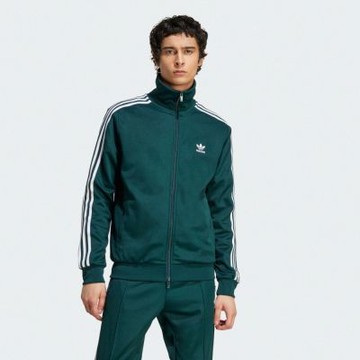 Adidas 愛迪達 Classic Tt JY1280 男 立領外套 休閒穿搭 運動外套 綠 白 亞版