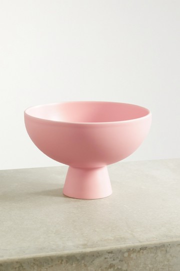 Raawii - Strøm Large Earthenware Bowl - Pink - one size