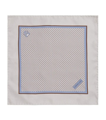 Corneliani Silk Printed Pocket Square
