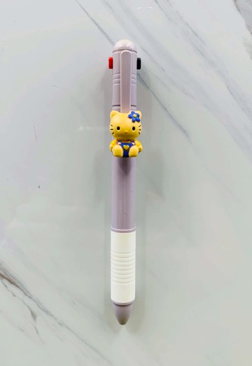 【震撼精品百貨】Hello Kitty 凱蒂貓~日本SANRIO三麗鷗 KITTY多色原子筆-2色-紫(坐)*20584