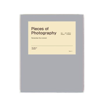 Toby Memory 繽紛黏貼式相簿  25片  灰色