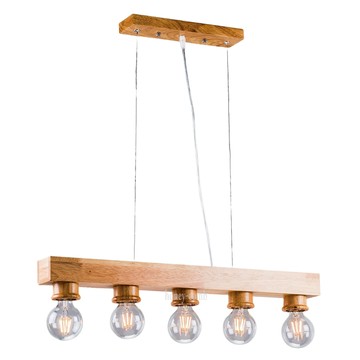 北歐風橡木原木餐廳吊燈(BL51273)