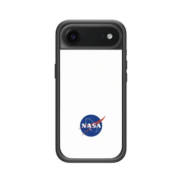 iPhone Air Mod NX -邊框背蓋組合 (相機按鈕) 黑 - NASA - Meatball (White)
