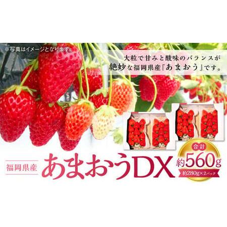 ふるさと納税 あまおうDX 約280g×2パック 苺 イチゴ デラックス ※北海道・沖縄・離島配送不可 福岡県岡垣町