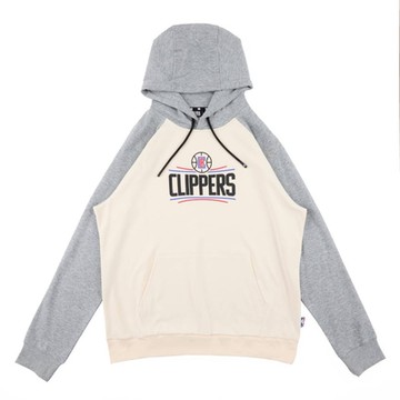 NBA 拉克蘭袖 拼色 連帽T恤 快艇隊-3355105412