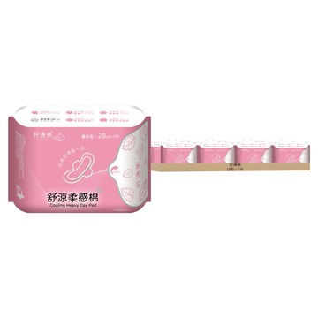 好適美 量多型 舒涼柔感衛生棉 28cm 7片  18包