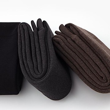 巨無霸JA 冷星人金棉加厚加絨顯瘦抽條微壓一體連褲襪超厚踩腳襪