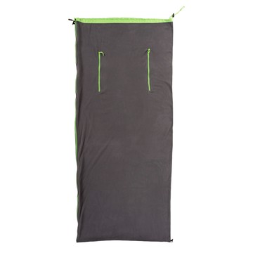 Outthere 好野 好毯柔絨睡袋 舒適布片 手部拉鍊 舒適搖粒絨 腳部拉鍊 彈性束繩輕鬆收納 防潑水耐髒耐用收納袋 灰色  1個