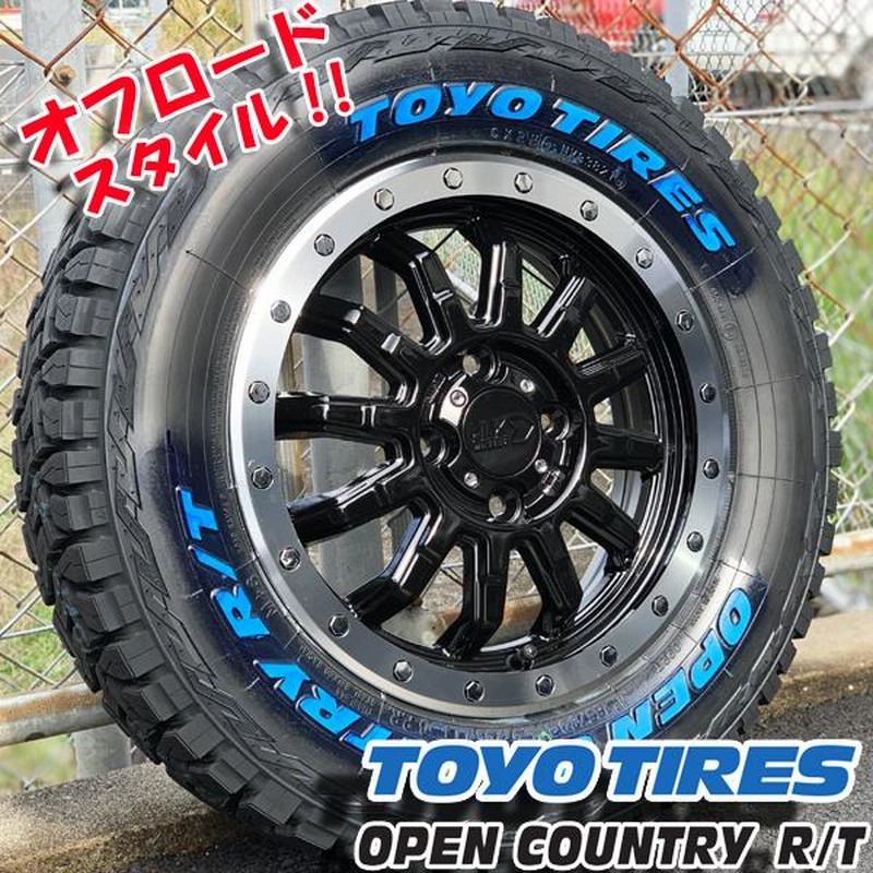 新品 ハイゼット デッキバン 14インチ タイヤホイールセット TOYO OPENCOUNTRY RT 165/80R14 ホワイトレター  リフトアップ | LINEショッピング