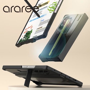 韓國araree手機殼適用于三星Z Fold6手機殼一體全包鉸鏈 折疊屏fold6輕薄硬殼保護殼簡約商務保護套帶筆槽