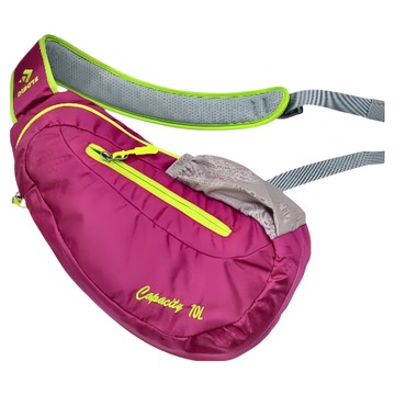 DIBOTE 迪伯特 單肩包 10L 輕量 舒適肩帶 防潑水  38 x 18cm  玫色