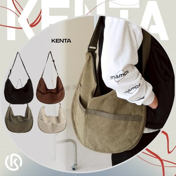 直絨復古單肩包 日系側背包大容量 男生斜背包 簡約 上學包包 健太選物⋆˖°