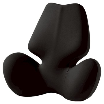 SUNORO 蝶翼座椅腰靠墊  黑色  51 x 44 x 12cm