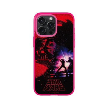 iPhone 15 Pro Max Clear 粉漾桃 - 迪士尼-星際大戰 Star Wars - 絕地大反攻：路克天行者&達斯維德-海報系列