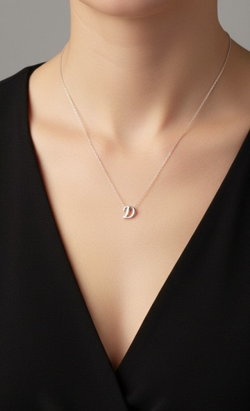 14K18K金項鍊 字母項鍊 鍊穿式 非包金非鍍色 黃K金/白K金/玫瑰金